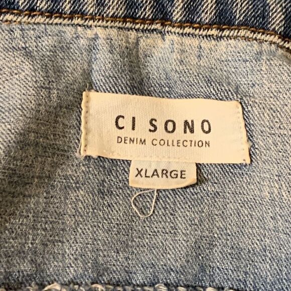 CI SONO, denim jacket, XL, distressed, excellent condition, great look - Picture 6 of 11